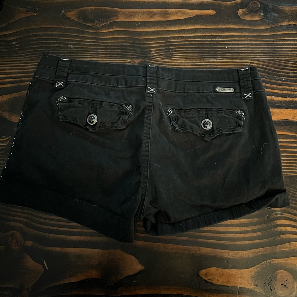 Buckle Black Shorts